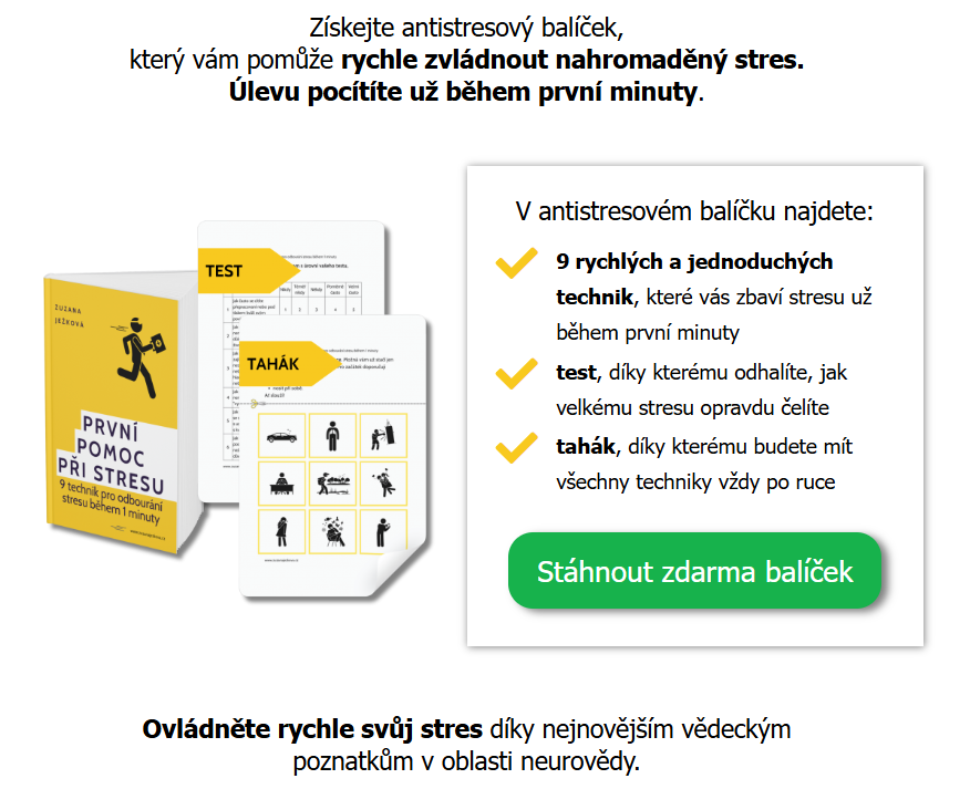 Příručka první pomoci proti stresu. 9 rychlých a jednoduchých technik, které vás zbaví stresu.